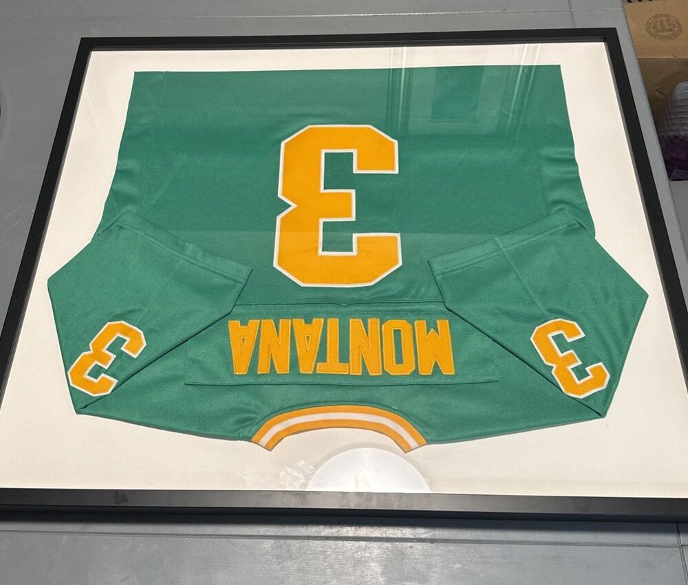 Framed JOE MONTANA NOTRE DAME Jersey Number 3